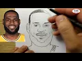 VERY EASY How to draw lebron james nba learn drawing academy
