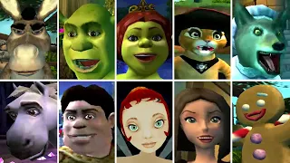 Shrek 2 (Game) - All Characters (Hero Time)