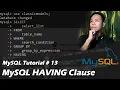 SQL Tutorial 13 HAVING Clause - CodeLikeLD Tagalog Tutorials
