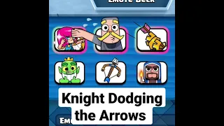 Knight Dodging The Arrows Emote Combo Shorts Clashroyale 