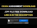 CS304 Assignment 1 solution 2026 cpp file
