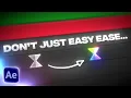 A BETTER Way to Animate With Keyframes After Effects Tutorial