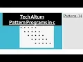 Pattern Program in C Mirror of Rhombus Pattern Pattern 14