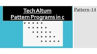 Pattern Program in C Mirror of Rhombus Pattern Pattern 14