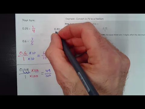 Download MP3 Convert decimal number to fraction (3.2) - 7th Grade Math