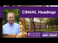 CINAHL Headings 2024 with new EBSCOhost UI