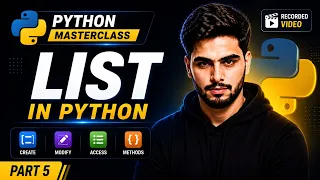 Python Lists Explained Python Masterclass Part 5 Hindi