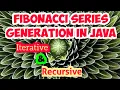 - Iterative and Recursive Fibonacci series generation Analysis of Iterative and Recursive