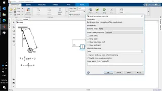 Matlab simulink model of a Simple-Pendulum model