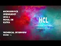 HCL Java microservice springboot real time interview Round 2