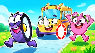 School Bus Lost a Wheel – Koala Helps Fix It! 🚌🦏🐨😊