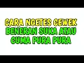 Lagu CARA NGETES CEWEK BENERAN SUKA ATAU CUMA PURA-PURA