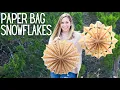 Paper Bag Snowflakes