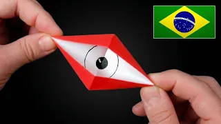 Como Fazer ORIGAMI DE OLHO que Pisca (Muito Fácil!)