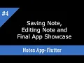 Flutter Notes App Saving Editing and Final App Showcase