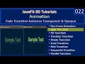 Animation Fade Transition JavaFx 3D Tutorials