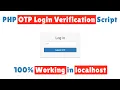 PHP OTP Login Verification Script