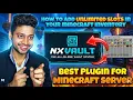 How To Add Unlimited Inventory Slots in Minecraft NXVault Plugin Best SMP Plugin 2026