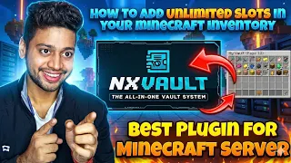How To Add Unlimited Inventory Slots in Minecraft NXVault Plugin Best SMP Plugin 2026