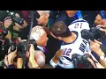 Tom Brady kisses Robert Kraft on his mouth - Super Bowl LIII
