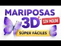Mariposas de Papel SIN MOLDE Faciles y Hermosas Paso a Paso