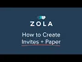 Zola Beautiful Affordable Wedding Invites Paper How It Works