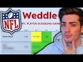 I played the NFL guessing game Weddle for a week