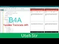 Basic4Android B4A Yandex Translate API with Basic4Android B4A