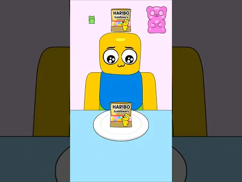 Roblox Noob, Funny Gummy Bear Mukbang by Size lol