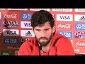 Lagu Alisson Becker VOLLEDIGE persconferentie vóór de wedstrijd - Liverpool v Flamengo - FIFA Club Wor...