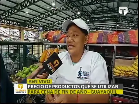 Precios de productos que se utilizan para cena de fin de año - Guayaquil