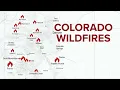 Map and updates on Colorado s major wildfires July 22