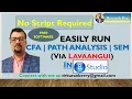 CFA SEM Path Analysis Using lavaangui No Code R