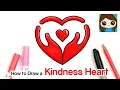 How to Draw a Kindness Heart Symbol