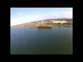 DJI Phantom II Vision drone footage of bluff and river