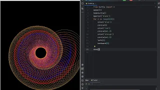Creating Mesmerizing Turtle Graphics with Python Turtle ASMR - No Talking