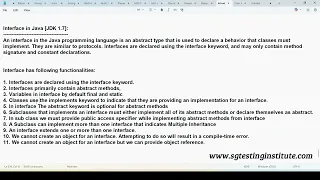 Core Java OOPS Part - 41 Interface Class Implements an Interface