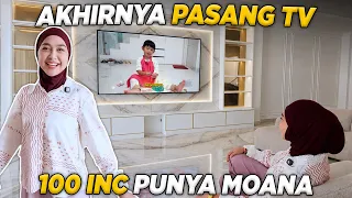 PASANG TV 100 inc DI RUMAH BARU..