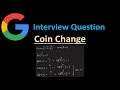 Coin Change - Dynamic Programming Bottom-Up Approach