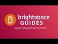 Brightspace Adding Existing Activities to Content