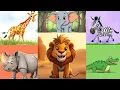 Download Lagu Safari Animal Sounds Song | Nursery Rhyme for Kids - Learn Animal Names and Sounds