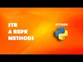 Str and Repr methods in Python Python Tutorials For Beginners In Hindi