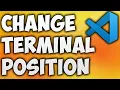 How to Change Terminal Position VSCode - Move Terminal to Right or Left Side in Visual Studio Code