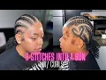 8 STITCH DESS DIOR BRAIDS WITH A HEART AND CURLS Kene Ja Davis