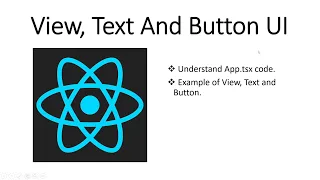 React Native Tutorial What is View Text and Button