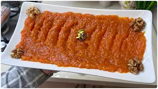 حلاوة الجزر العراقية🥕 اسرار محلات الحلويات وشلون تصير ناعمة و قوامها مطاطي #اكسبلور #طبخ #food 