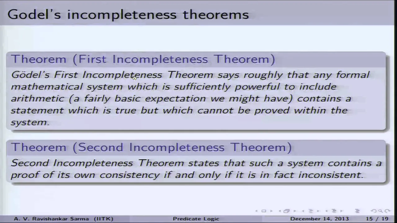 Mod-01 Lec-43 Important theorems in First order Logic