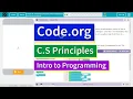 Creating Functions with Parameters Lesson 8 3 Tutorial with Answers Code org CS Principles