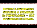 DevOps SysAdmins Creating a Database in phpMyAdmin - not appearing in cPanel 3 Solutions