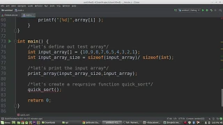 Quick Sort C program Simplified Step by Step